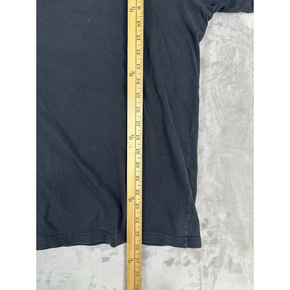The North Face Black T-shirt Double-sided Long‎ Sleeve Size M